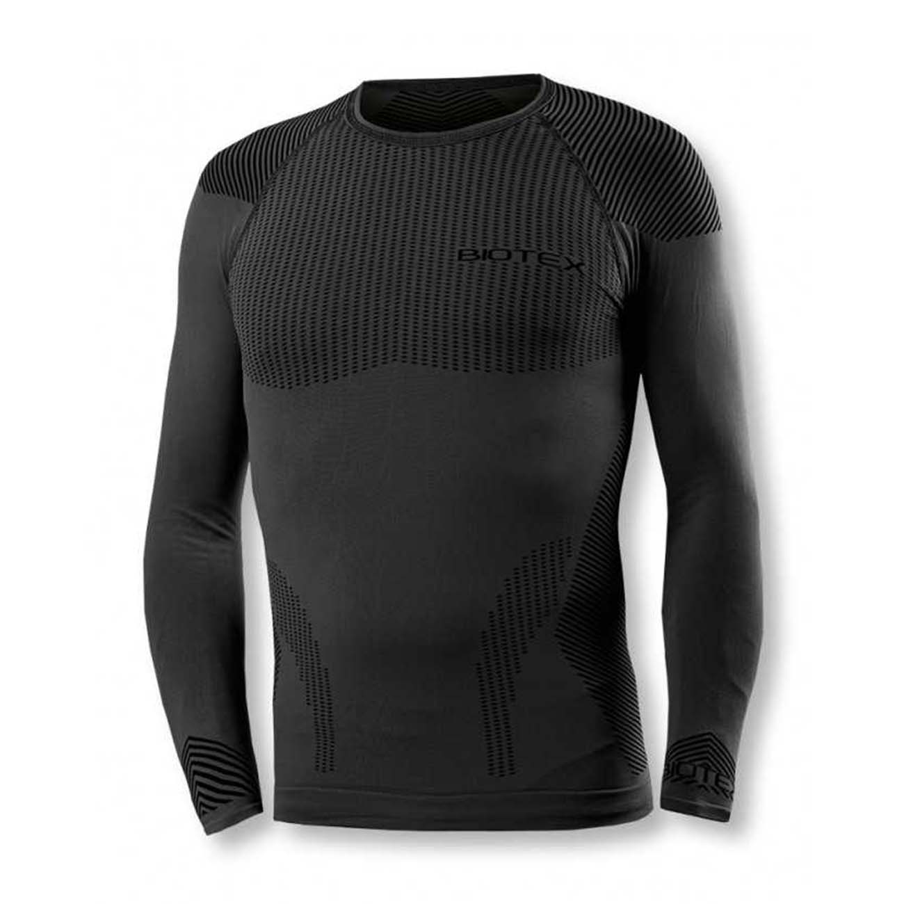 
                BIOTEX Cyklistické triko s dlouhým rukávem - 3D - šedá XL-2XL
            