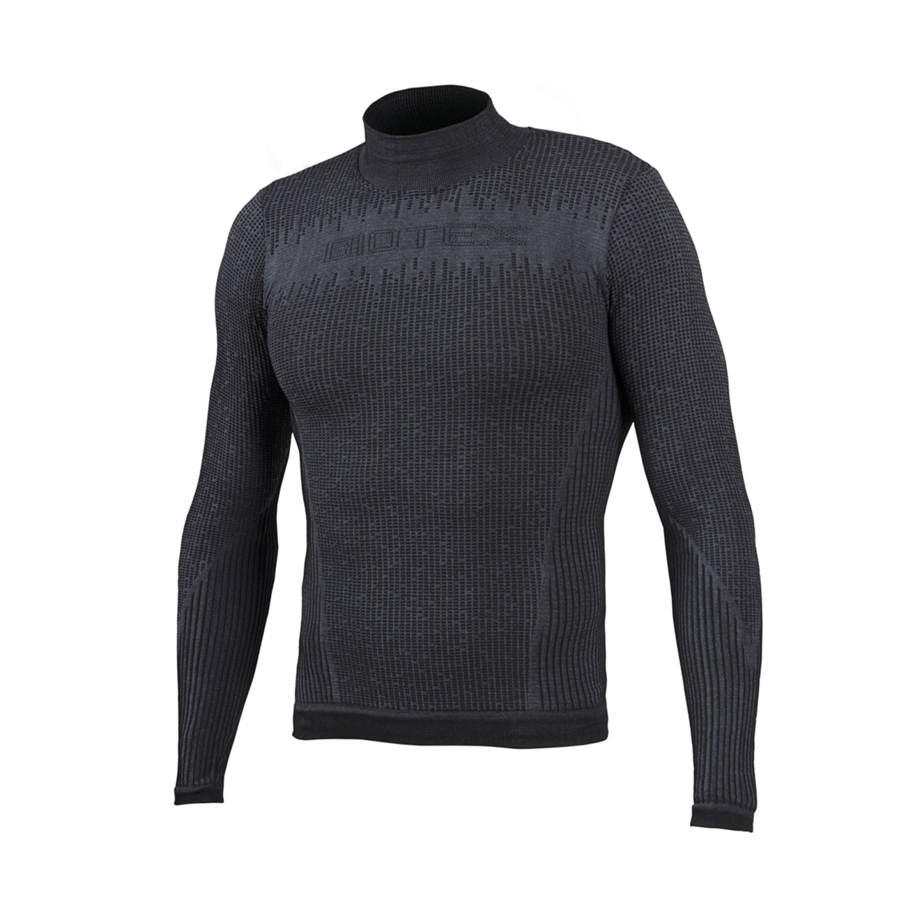 
                BIOTEX Cyklistické triko s dlouhým rukávem - 3D TURTLENECK - černá XS-S
            