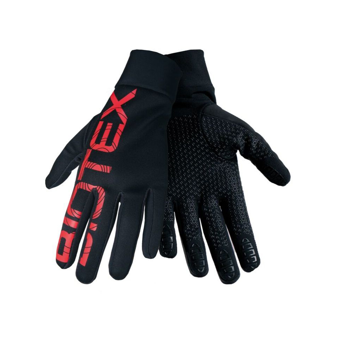
                BIOTEX Cyklistické rukavice dlouhoprsté - THERMAL TOUCH GEL - černá/červená 2XL
            