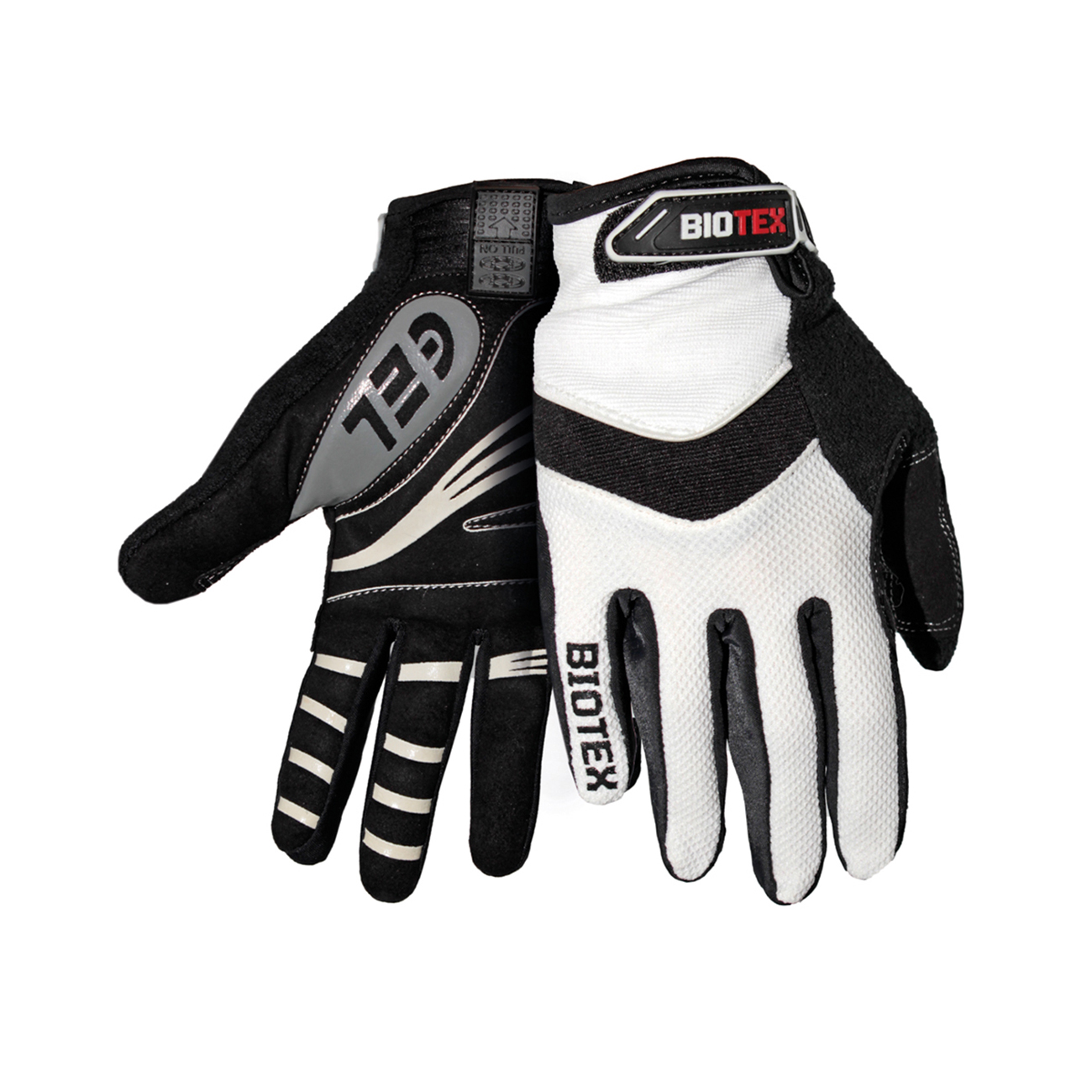 
                BIOTEX Cyklistické rukavice dlouhoprsté - SUMMER - černá/bílá
            
