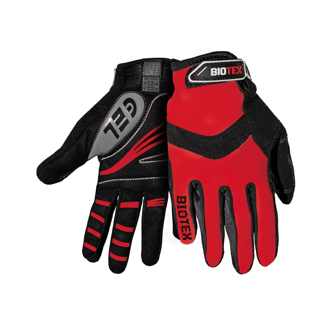 
                BIOTEX Cyklistické rukavice dlouhoprsté - SUMMER - černá/červená S
            