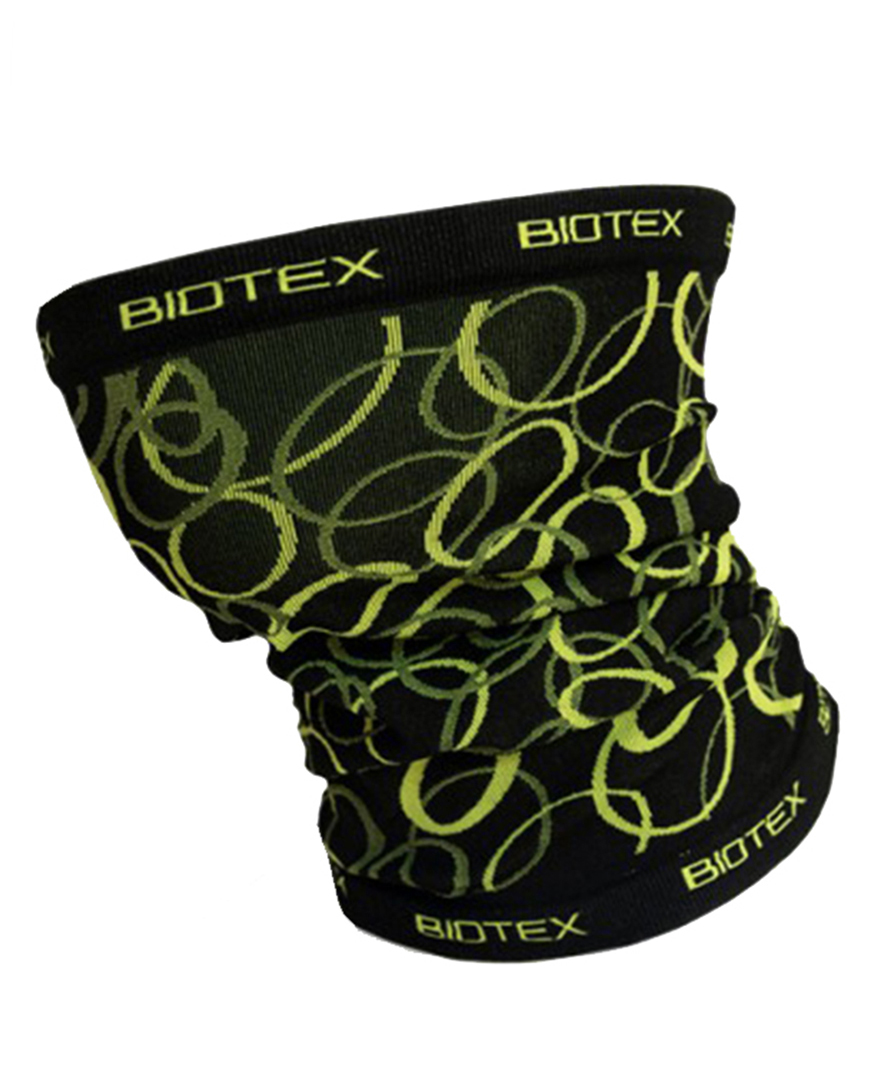 BIOTEX Cyklistický nákrčník - MULTIFUNCTIONAL - černá/žlutá