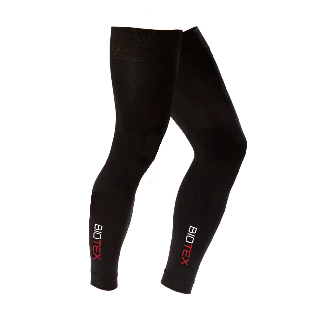 
                BIOTEX Cyklistické návleky po celé délce nohy - COMPRESSION - černá M
            