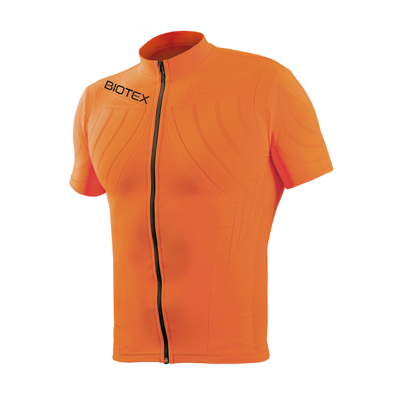 BIOTEX Cyklistický dres s krátkým rukávem - EMANA - oranžová