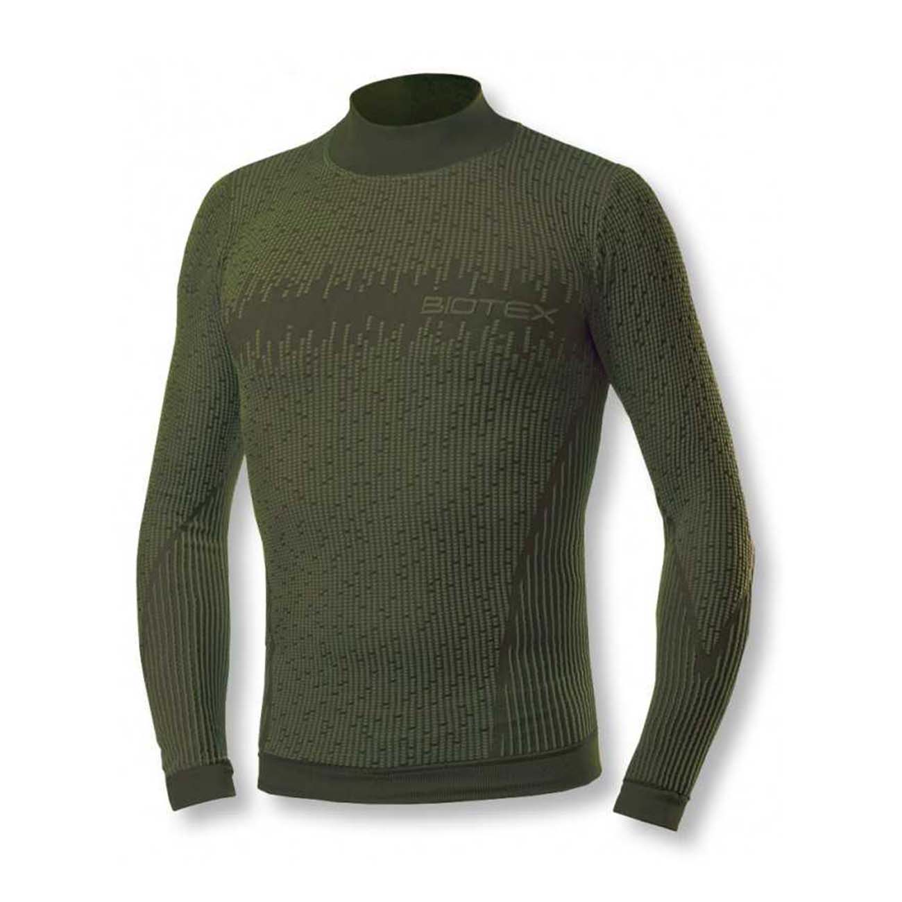 
                BIOTEX Cyklistické triko s dlouhým rukávem - 3D TURTLENECK - zelená XL-2XL
            