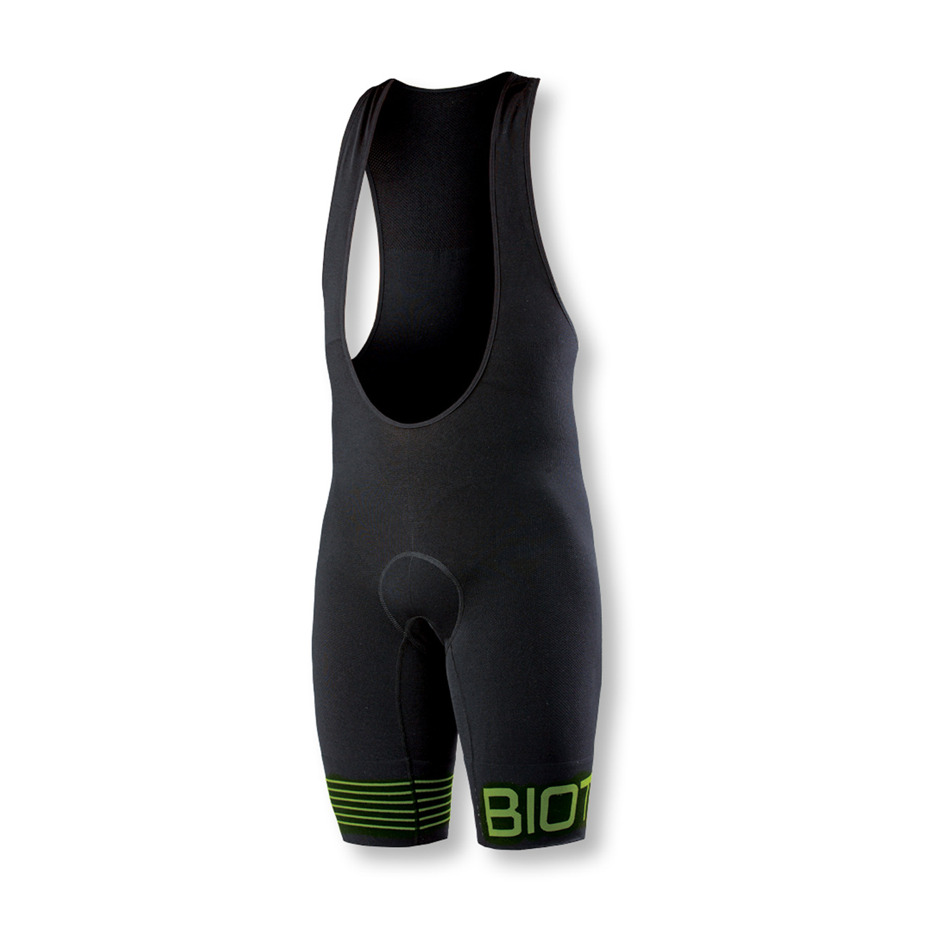 Levně BIOTEX Cyklistické kalhoty krátké s laclem - CORDURA - černá