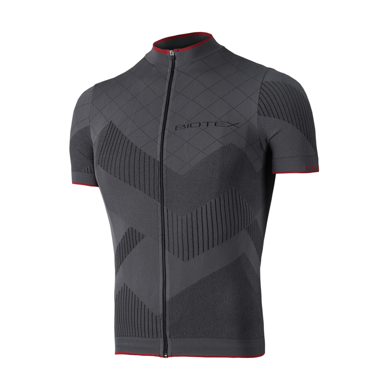 
                BIOTEX Cyklistický dres s krátkým rukávem - SOFFIO - šedá 3XL
            