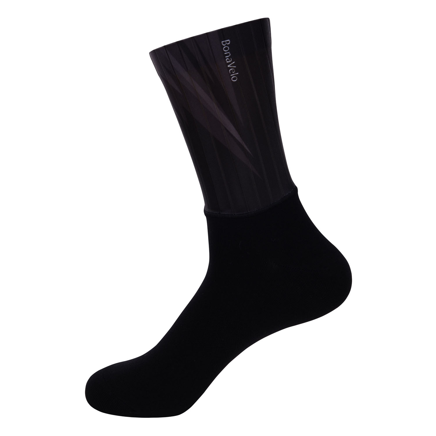
                BONAVELO Cyklistické ponožky klasické - MIST - černá/bílá
            