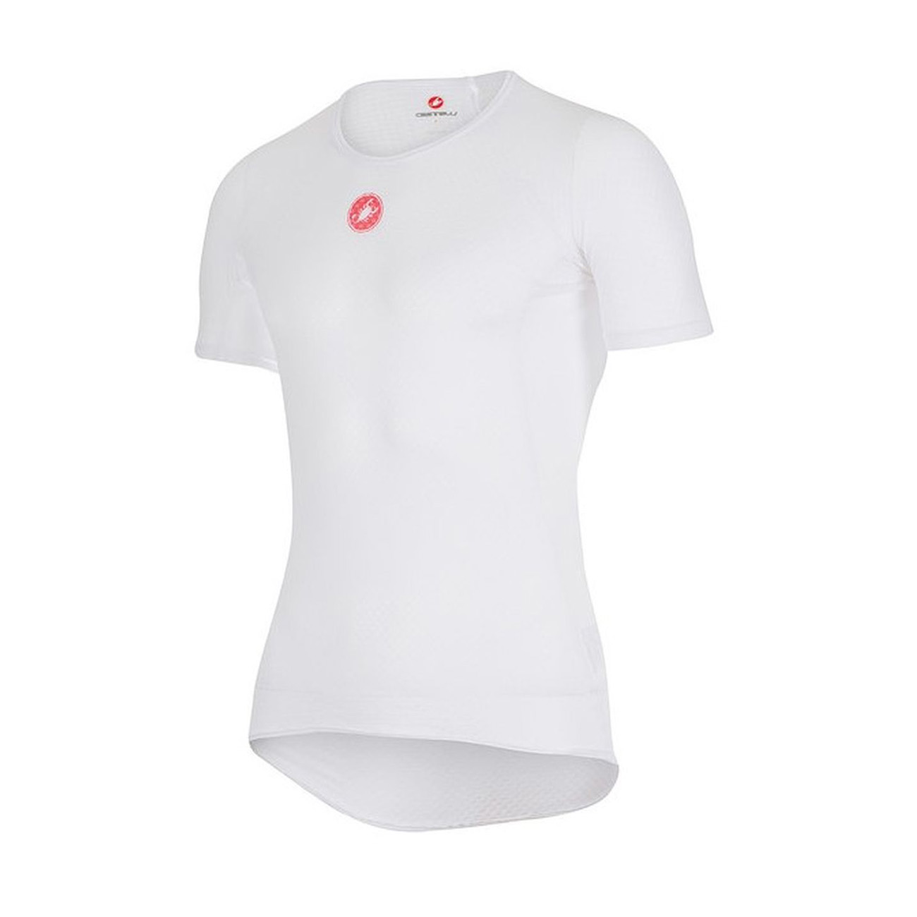 
                CASTELLI Cyklistické triko s krátkým rukávem - PRO ISSUE - bílá L
            