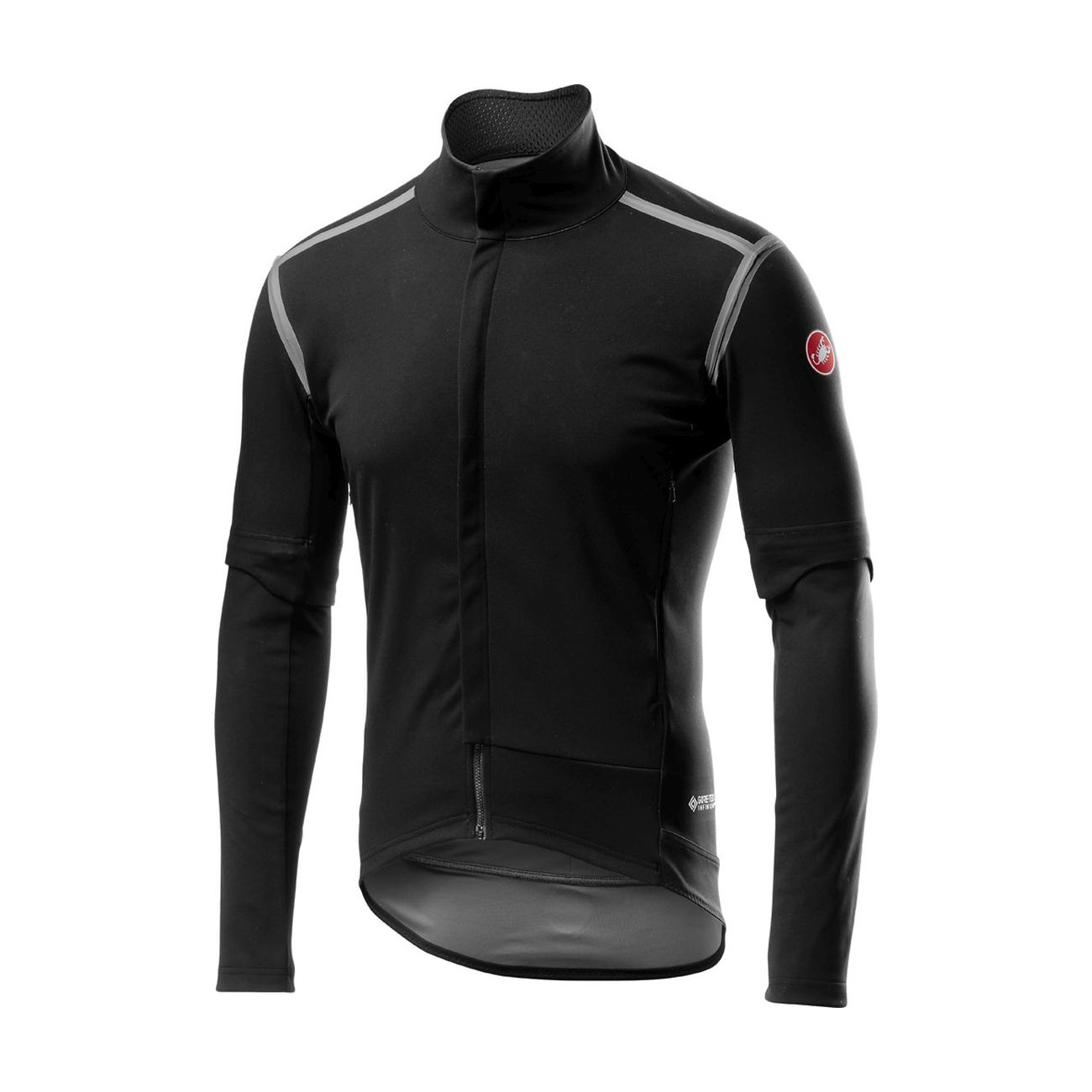 
                CASTELLI Cyklistická zateplená bunda - PERFETTO ROS CONVERT - černá L
            