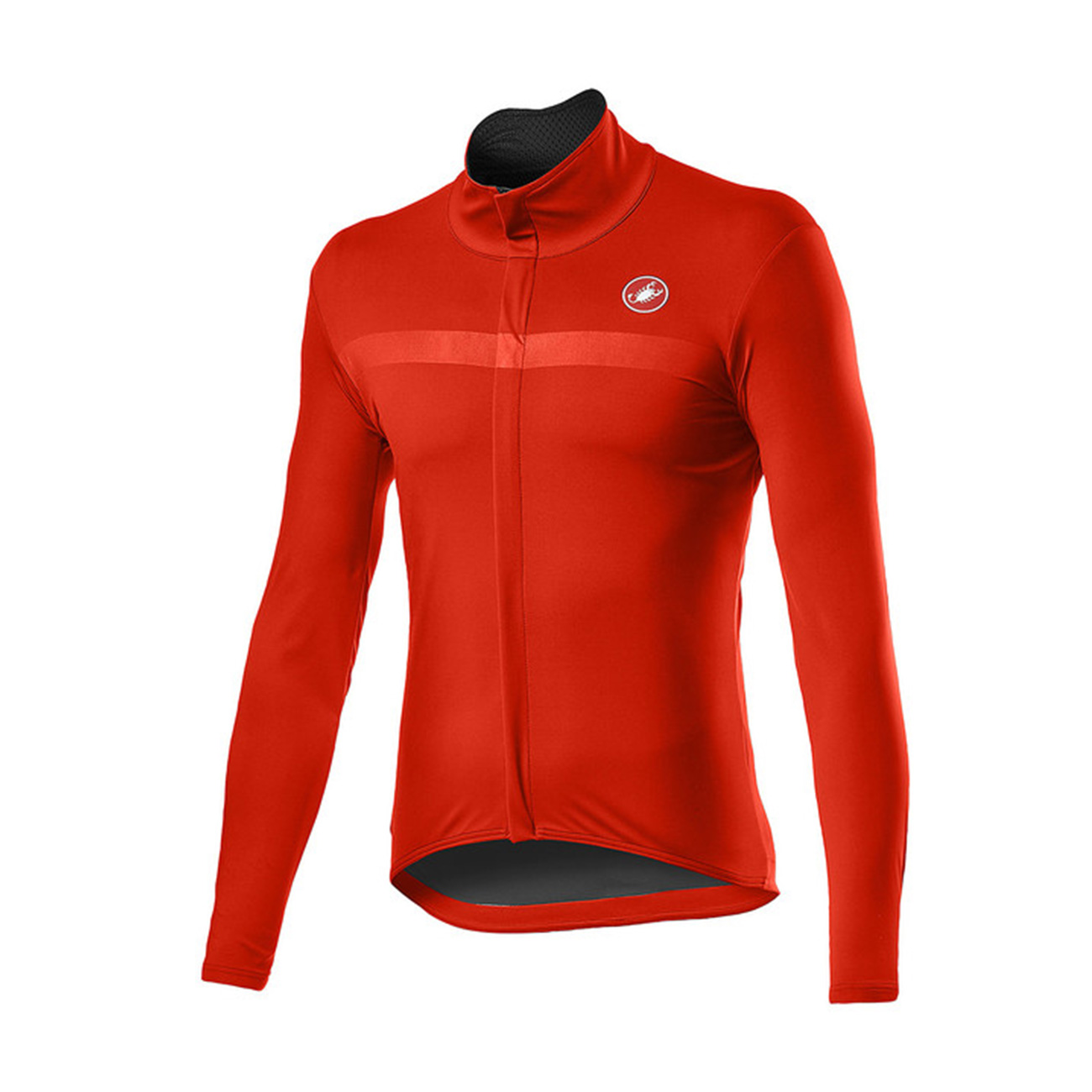 
                CASTELLI Cyklistická větruodolná bunda - GOCCIA - červená
            