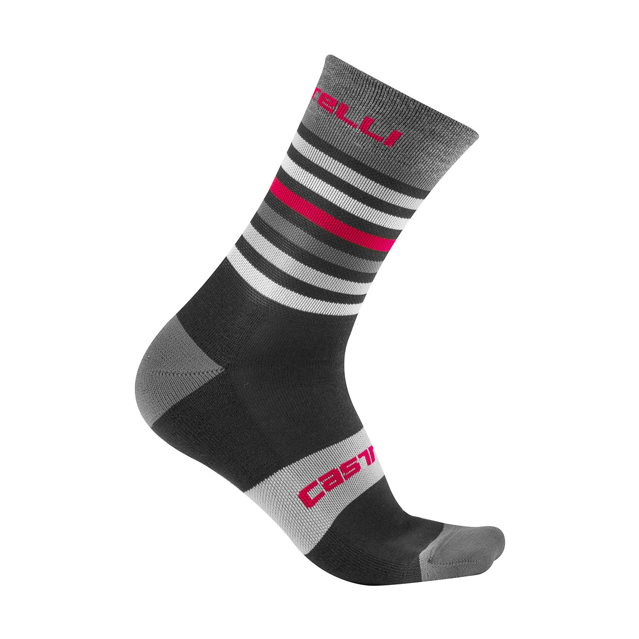 
                CASTELLI Cyklistické ponožky klasické - GREGGE 15 - červená/černá
            
