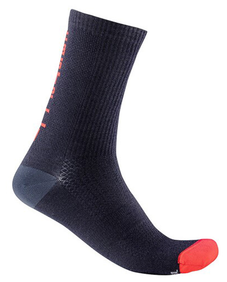 
                CASTELLI Cyklistické ponožky klasické - BANDITO WOOL 18 - modrá L-XL
            