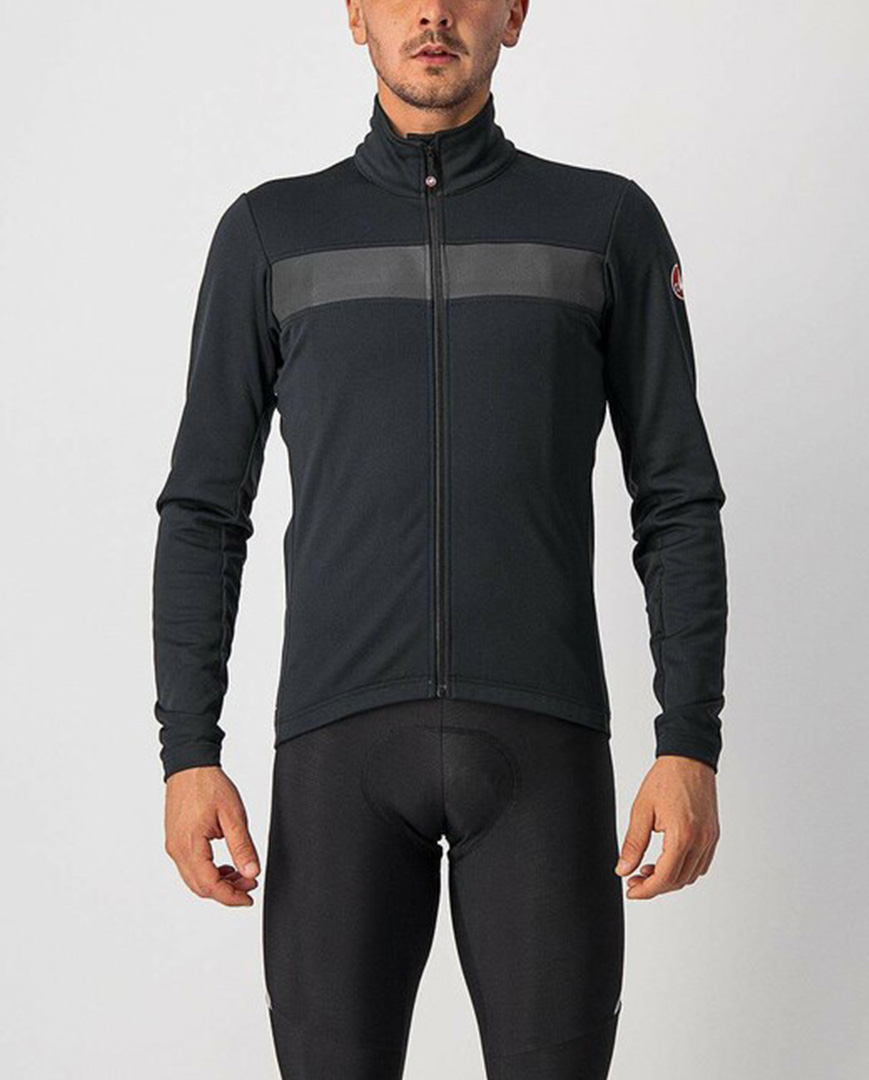 
                CASTELLI Cyklistická zateplená bunda - RADDOPPIA 3 - černá 2XL
            