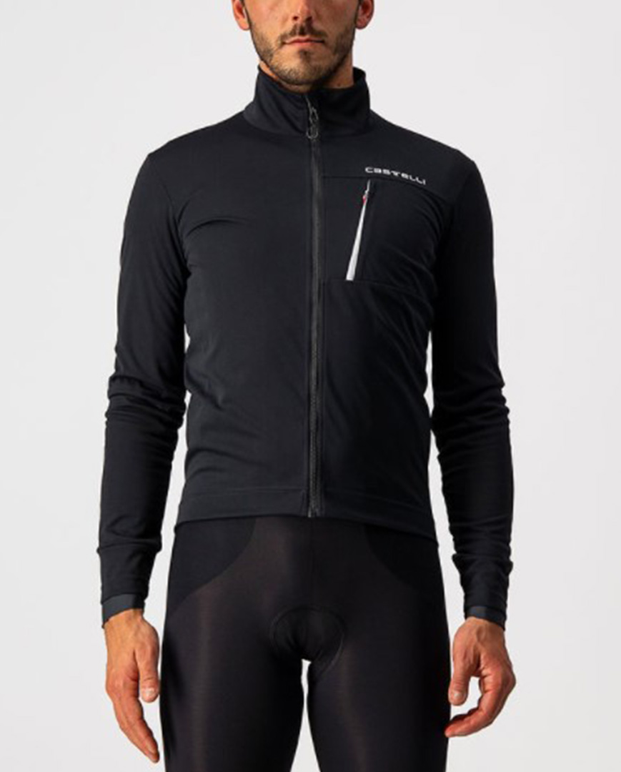 
                CASTELLI Cyklistická zateplená bunda - GO WINTER - černá 2XL
            