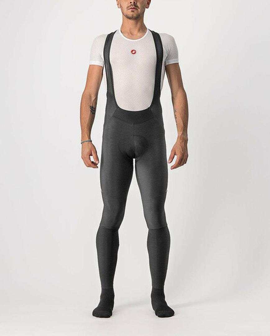 
                CASTELLI Cyklistické kalhoty dlouhé s laclem - VELOCISSIMO 5 WINTER - černá
            