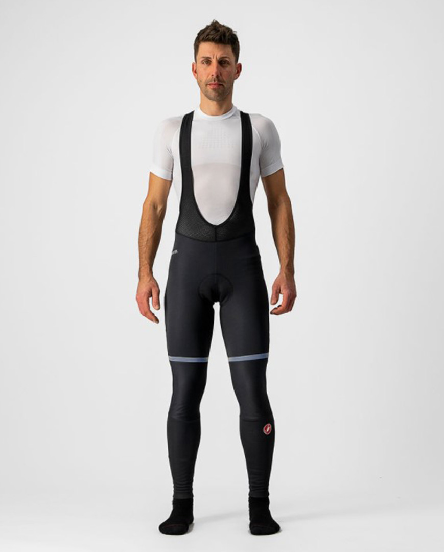 
                CASTELLI Cyklistické kalhoty dlouhé s laclem - POLARE 3 WINTER - černá 3XL
            