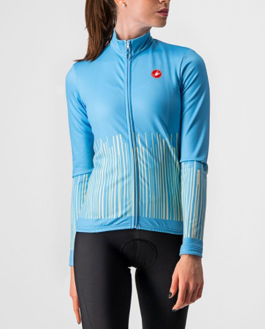 
                CASTELLI Cyklistický dres s dlouhým rukávem zimní - SORPRESA LADY WINTER - světle modrá S
            