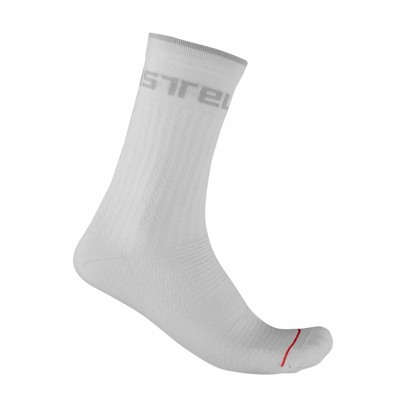 
                CASTELLI Cyklistické ponožky klasické - DISTANZA 20 WINTER - bílá S-M
            