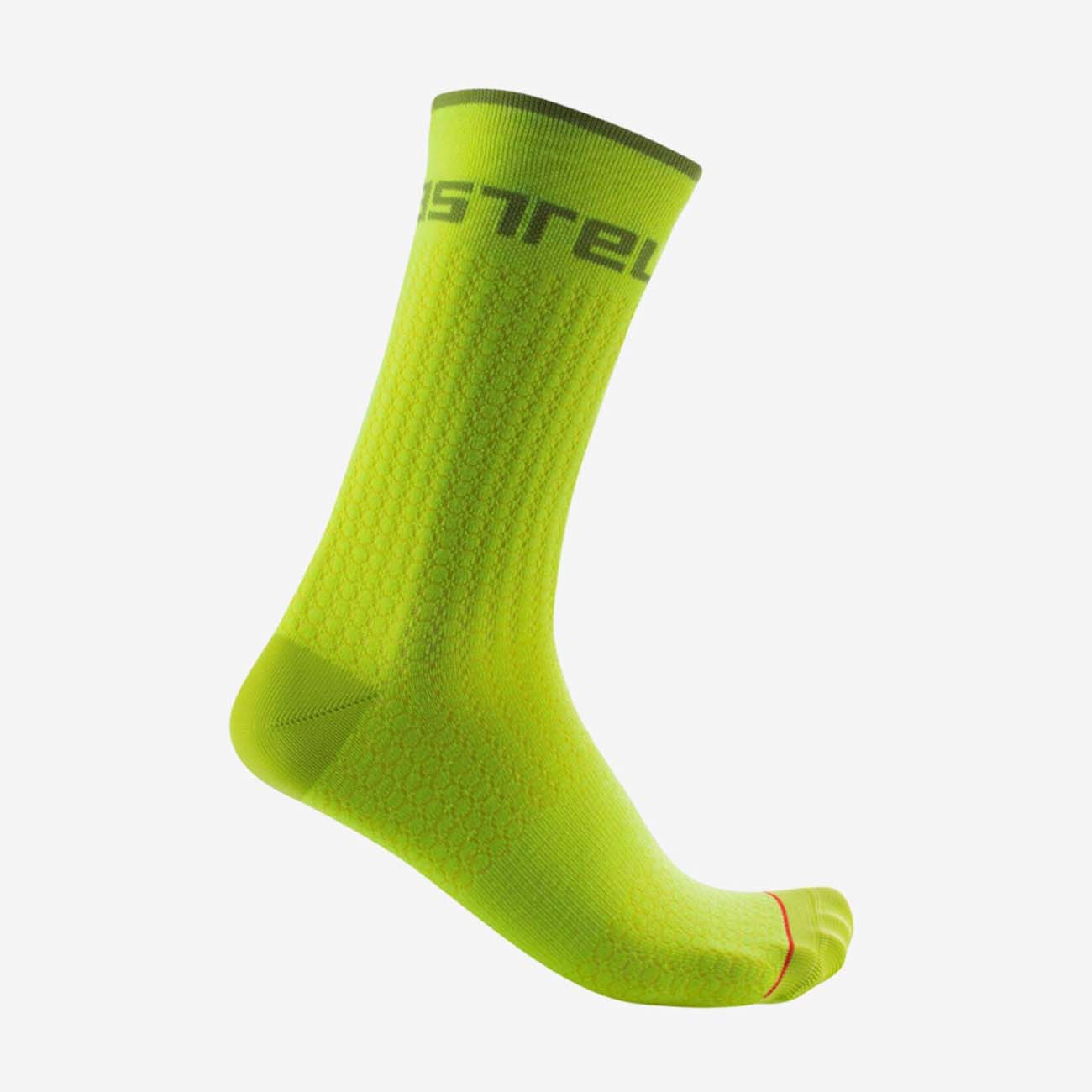 
                CASTELLI Cyklistické ponožky klasické - DISTANZA 20 WINTER - žlutá 2XL
            