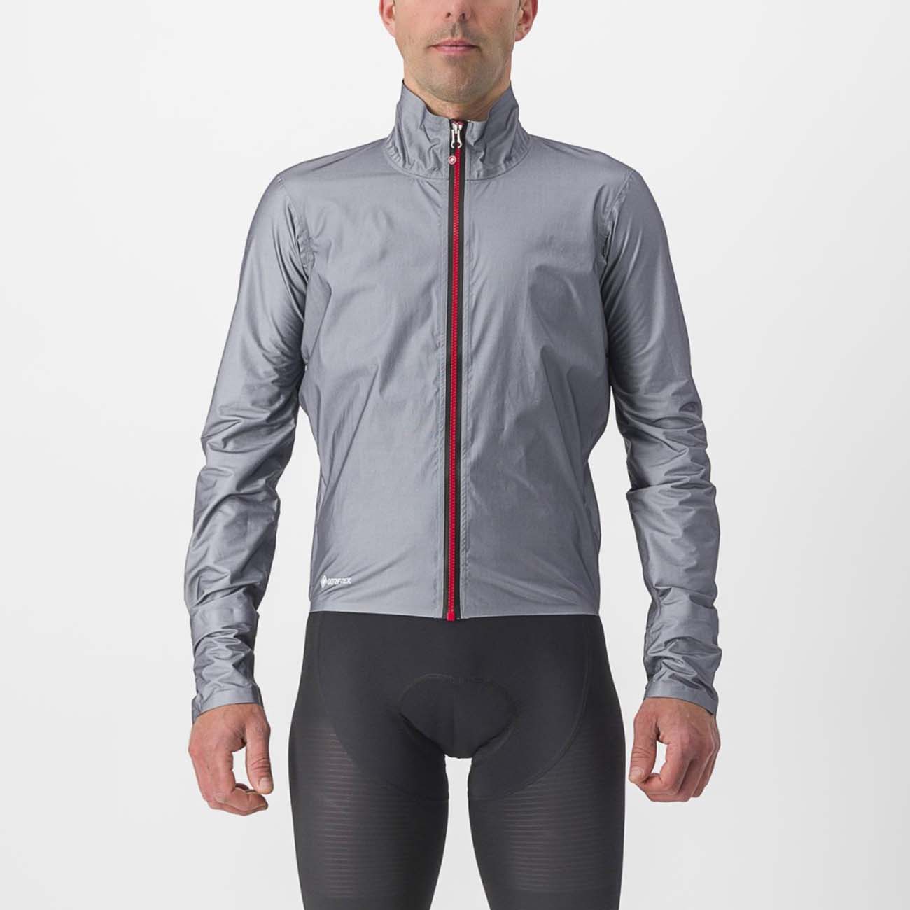 
                CASTELLI Cyklistická voděodolná pláštěnka - TEMPESTA LITE - šedá 2XL
            