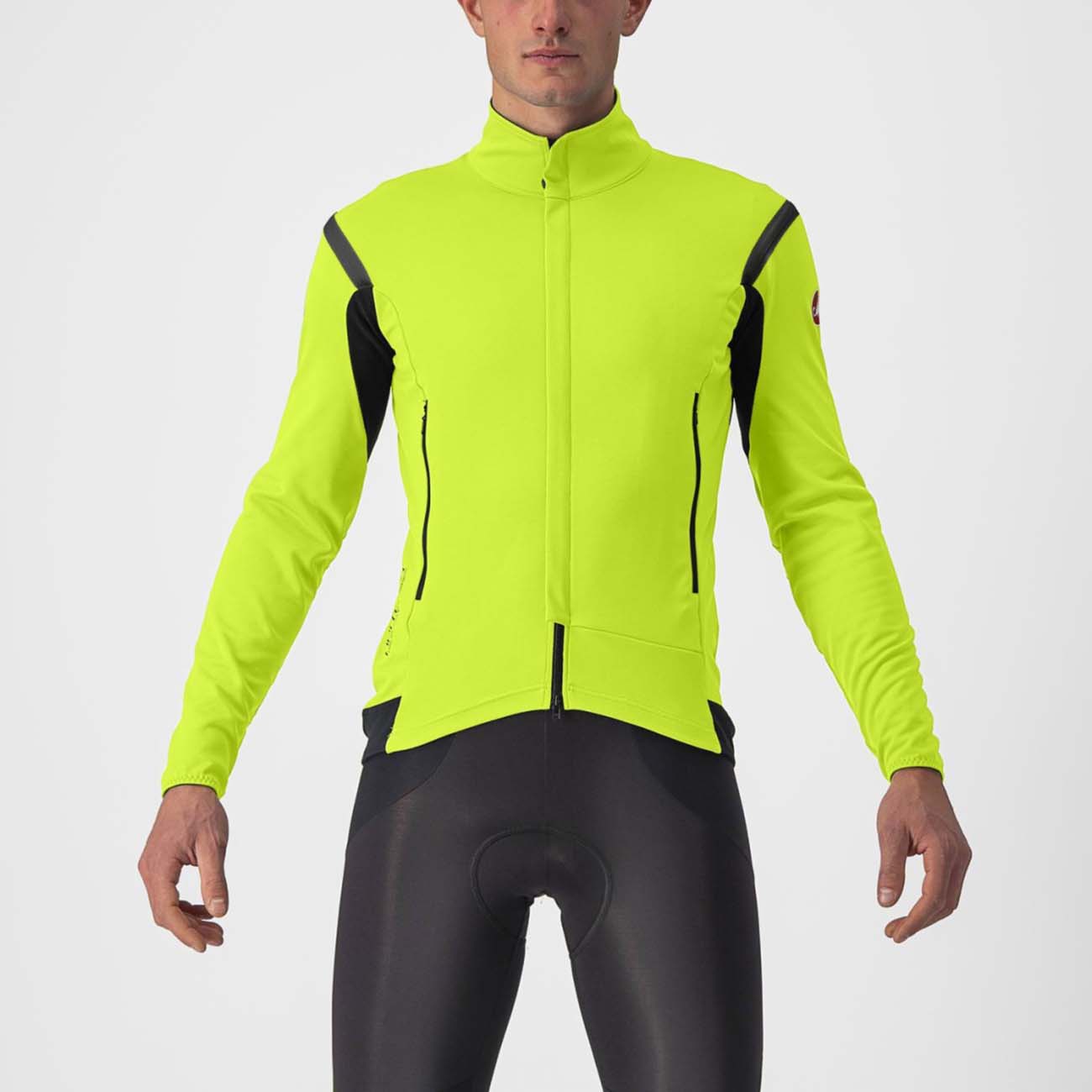 
                CASTELLI Cyklistická zateplená bunda - PERFETTO ROS 2 - žlutá M
            