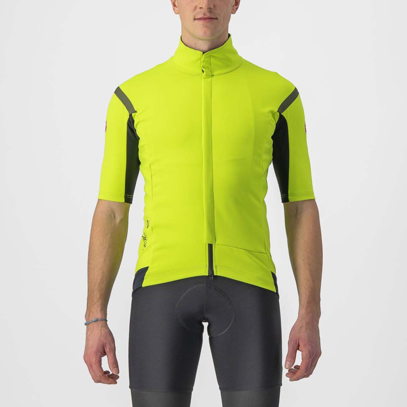 
                CASTELLI Cyklistický dres s krátkým rukávem - GABBA ROS 2 - žlutá XL
            