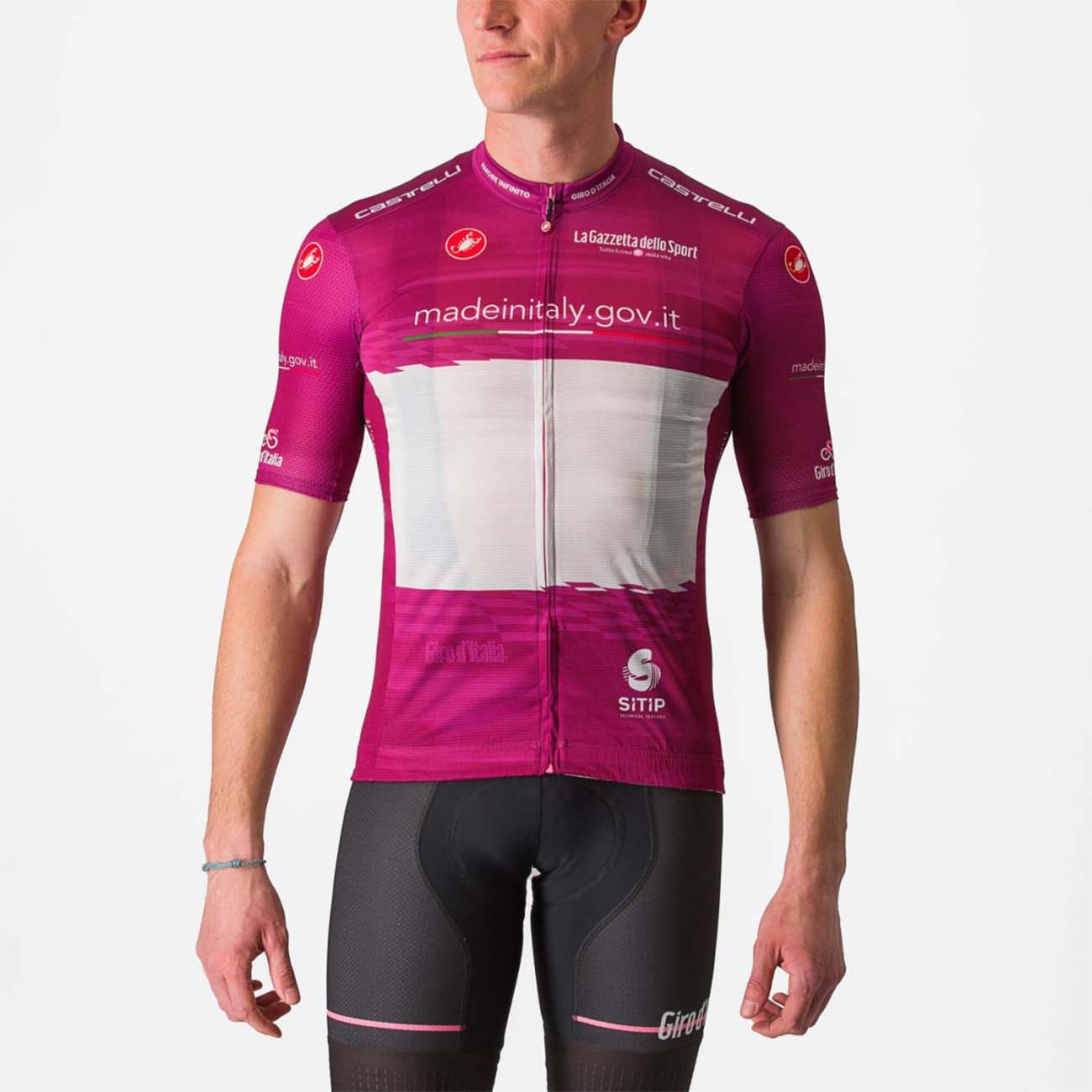 
                CASTELLI Cyklistický dres s krátkým rukávem - GIRO D\'ITALIA 2023 - cyklámenová 3XL
            