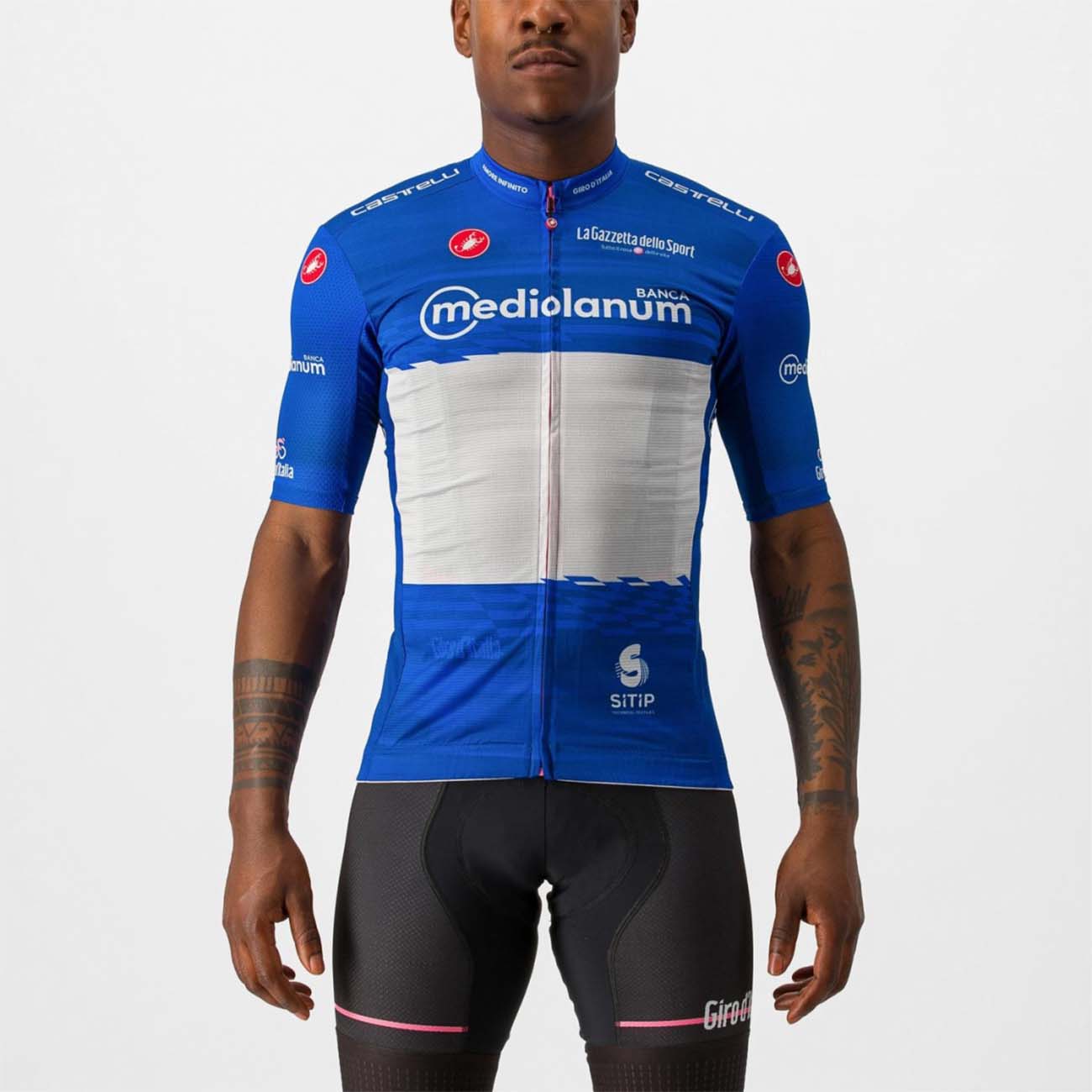 
                CASTELLI Cyklistický dres s krátkým rukávem - GIRO D\'ITALIA 2023 - modrá L
            