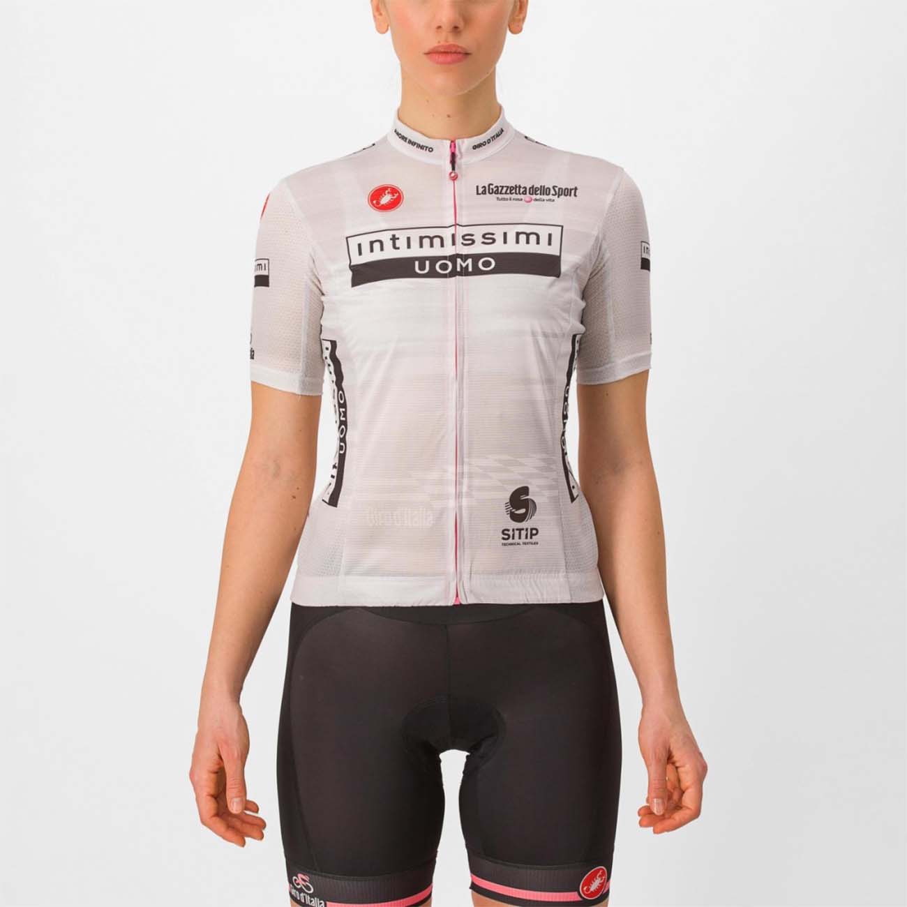 
                CASTELLI Cyklistický dres s krátkým rukávem - GIRO D\'ITALIA 2023 W - bílá XL
            