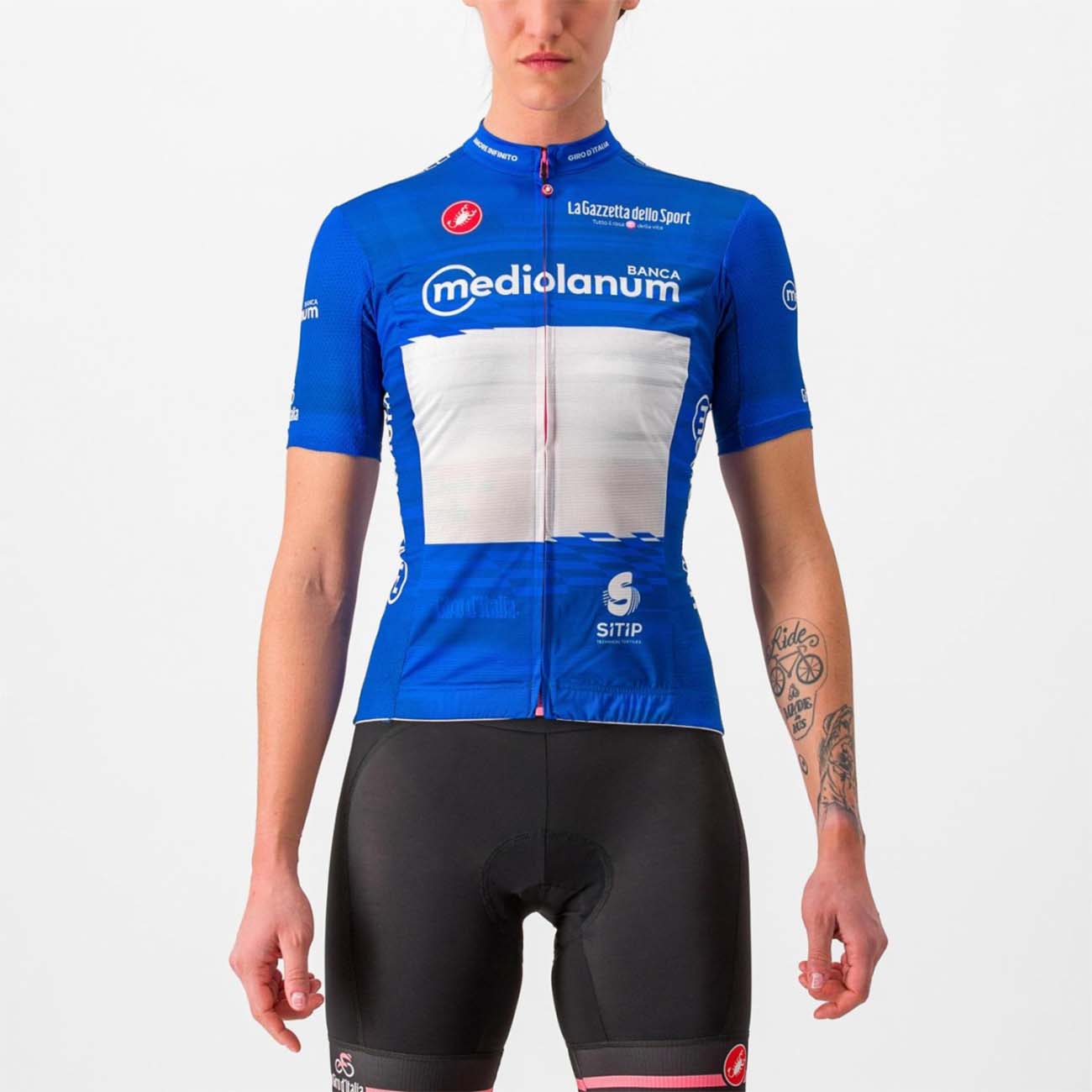 
                CASTELLI Cyklistický dres s krátkým rukávem - GIRO D\'ITALIA 2023 W - modrá L
            