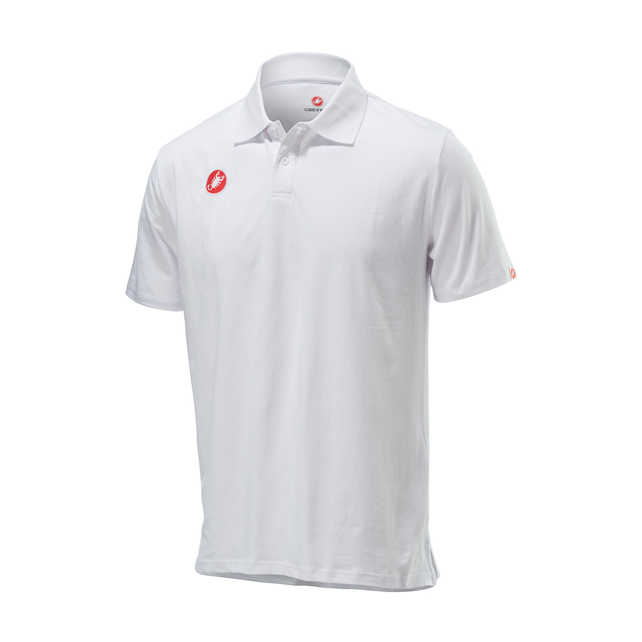 
                CASTELLI Cyklistické triko s krátkým rukávem - RACE DAY POLO - bílá XL
            