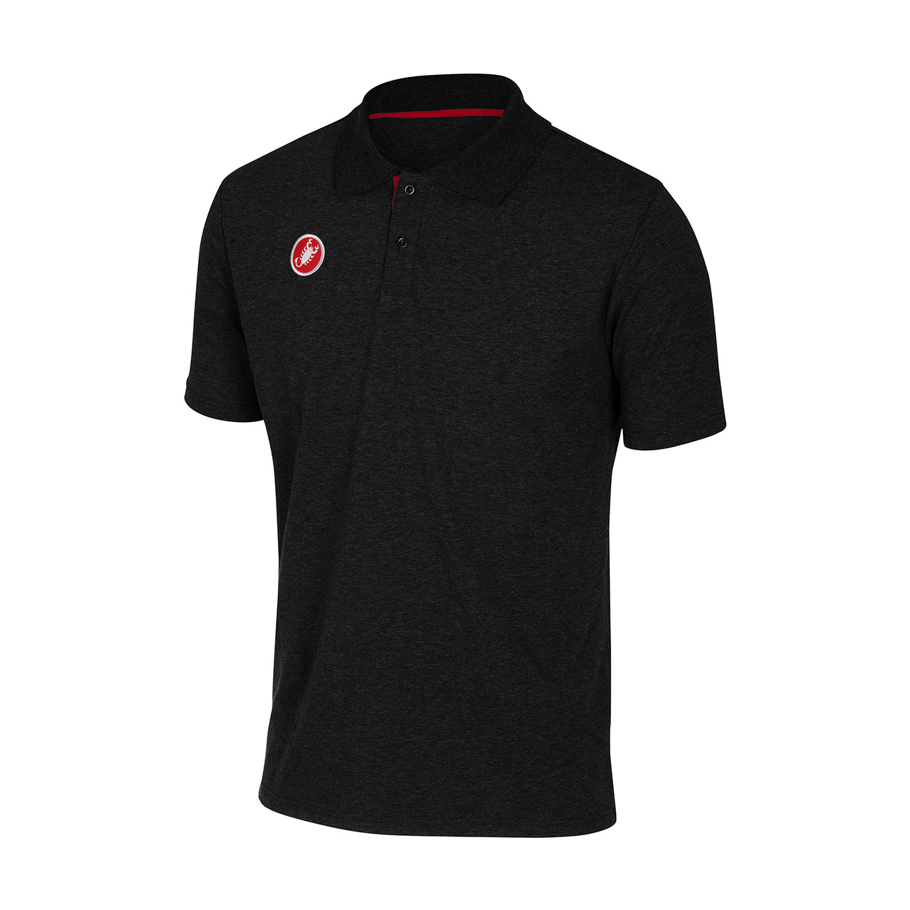 
                CASTELLI Cyklistické triko s krátkým rukávem - RACE DAY POLO - černá M
            