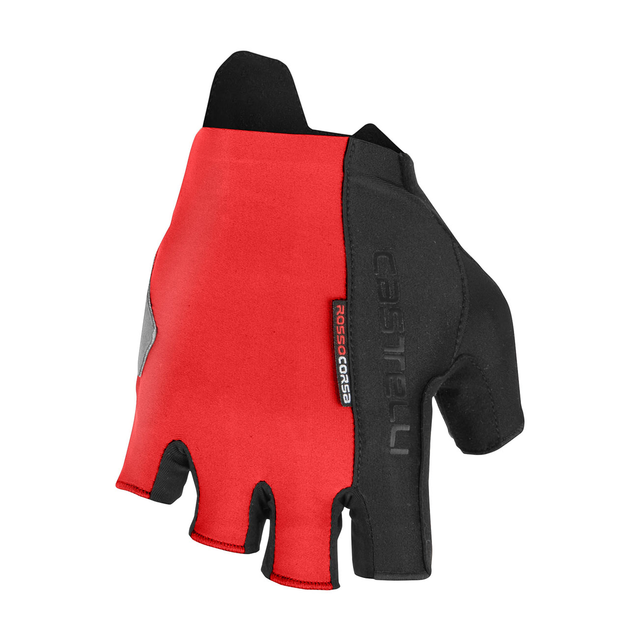 
                CASTELLI Cyklistické rukavice krátkoprsté - ROSSO CORSA ESPRESSO - černá/červená S
            