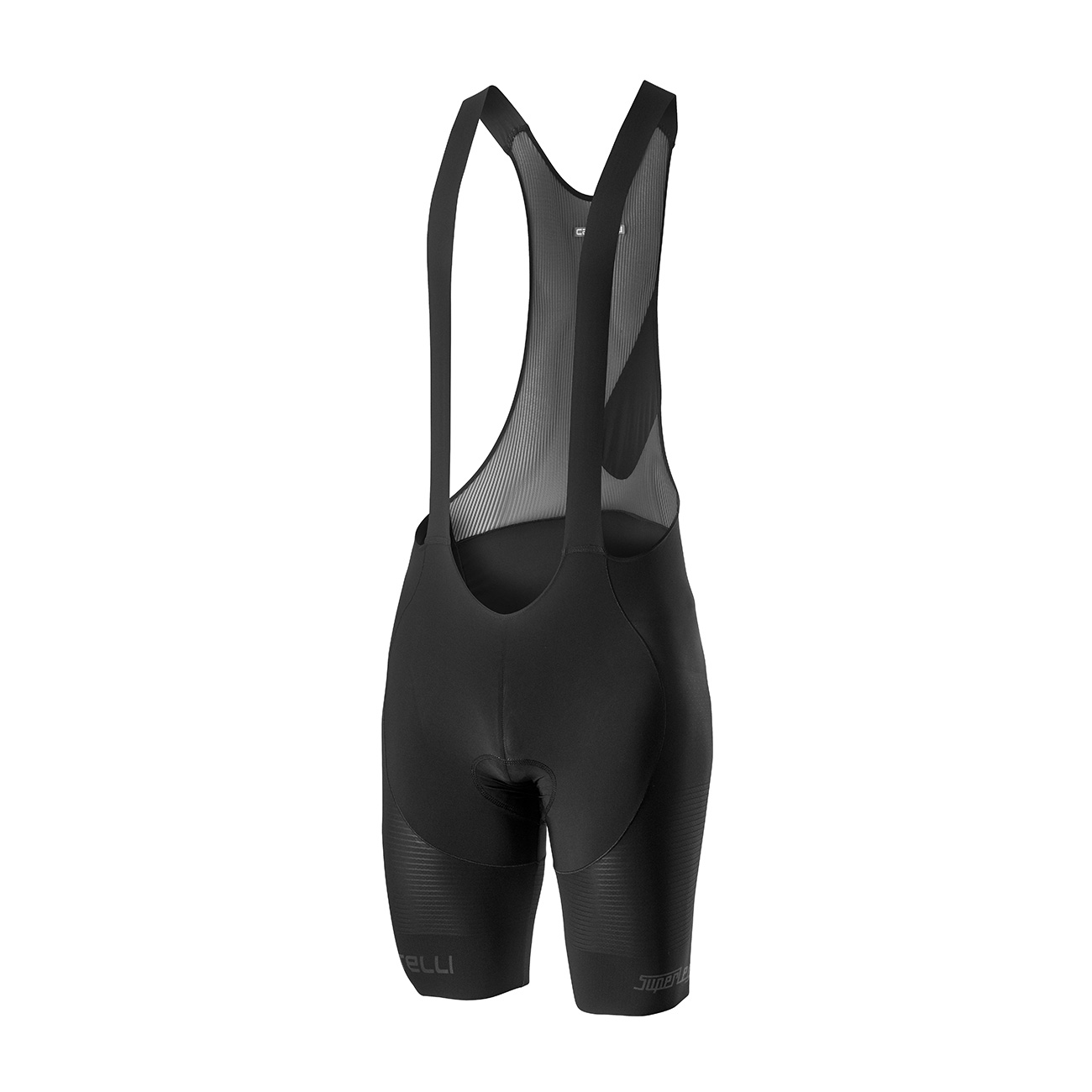 
                CASTELLI Cyklistické kalhoty krátké s laclem - SUPERLEGGERA - černá 2XL
            