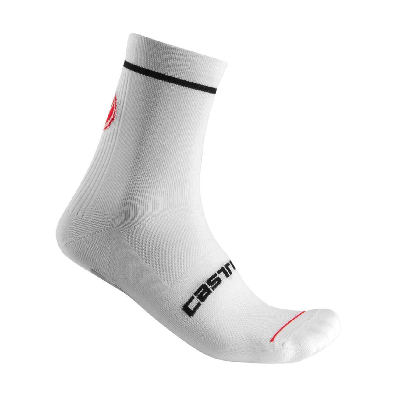 
                CASTELLI Cyklistické ponožky klasické - ENTRATA 13 - bílá S-M
            