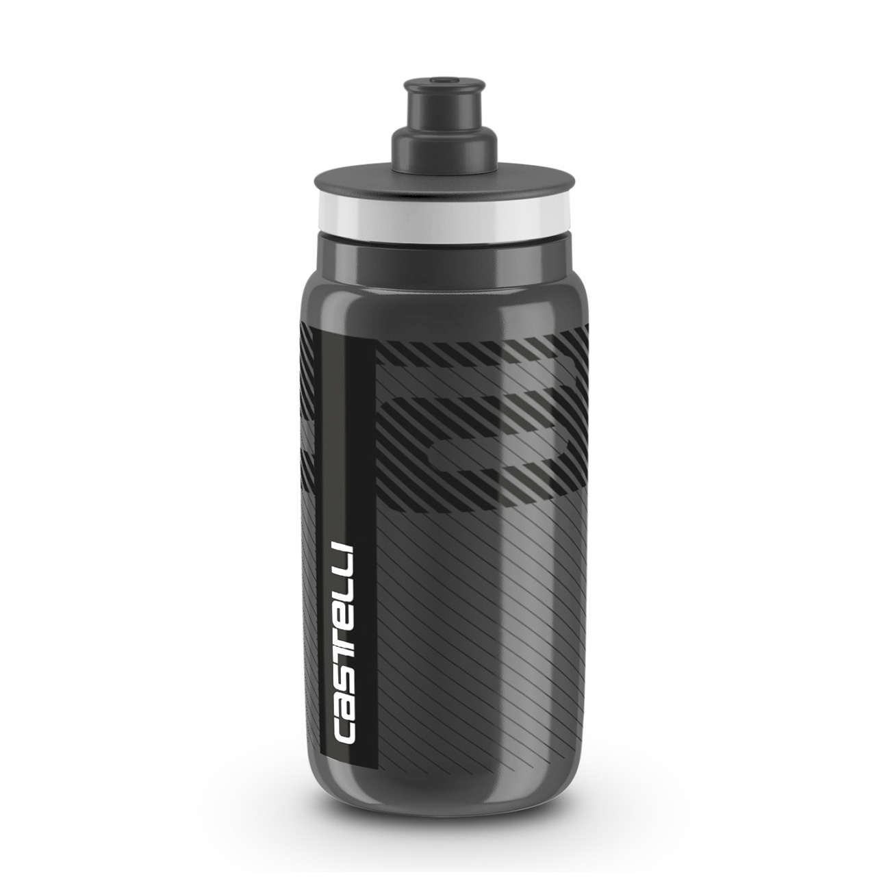 
                CASTELLI Cyklistická láhev na vodu - FLY TEAM 550 ML - šedá
            