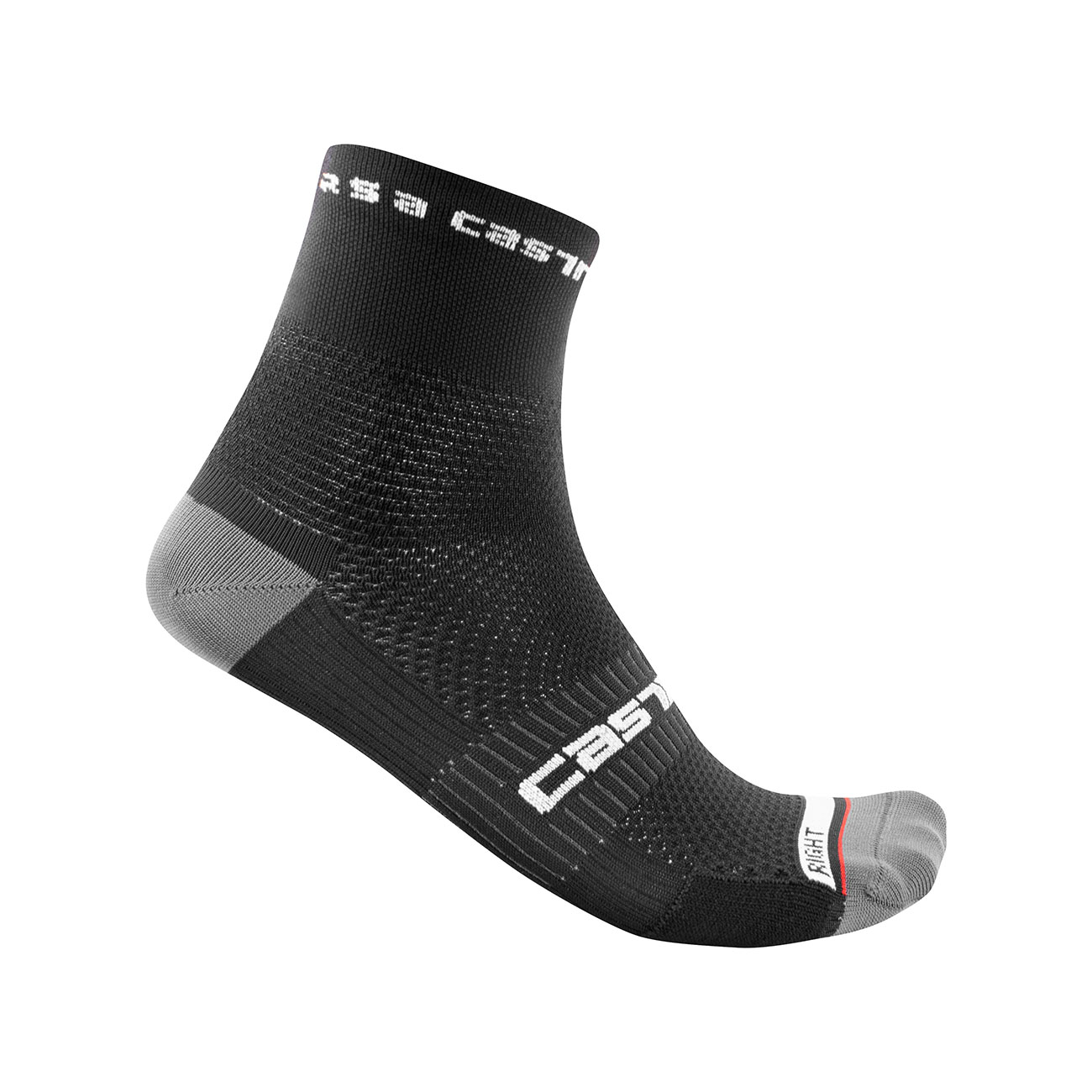 Levně CASTELLI Cyklistické ponožky klasické - ROSSO CORSA PRO 9 - černá
