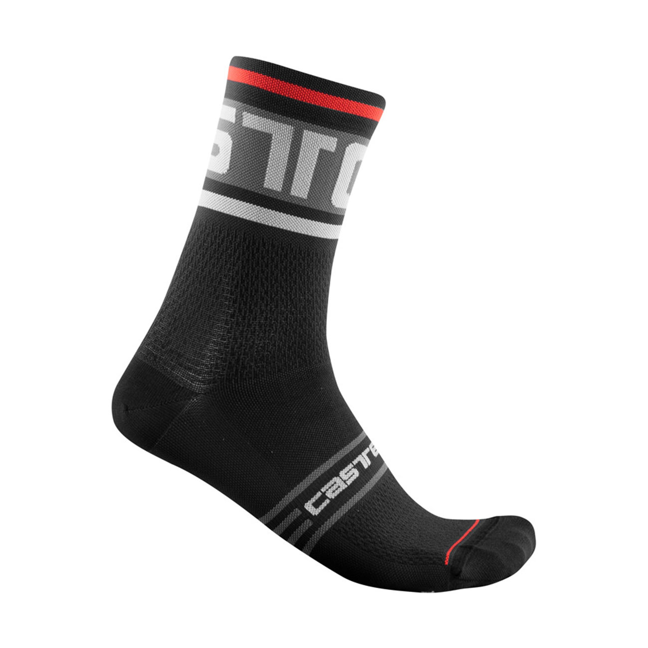 
                CASTELLI Cyklistické ponožky klasické -  PROLOGO 15 - černá 2XL
            