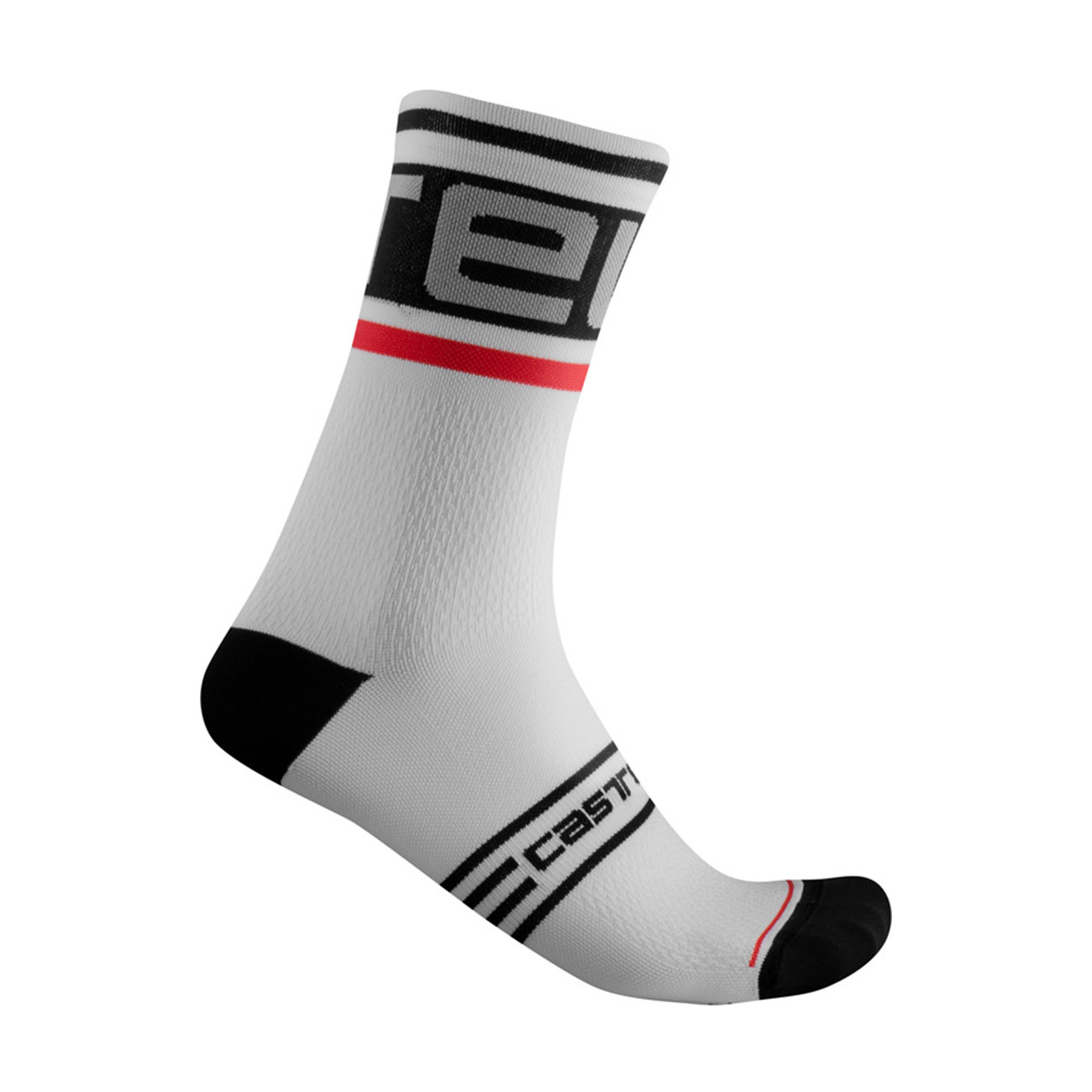 CASTELLI Cyklistické ponožky klasické - PROLOGO 15 - bílá