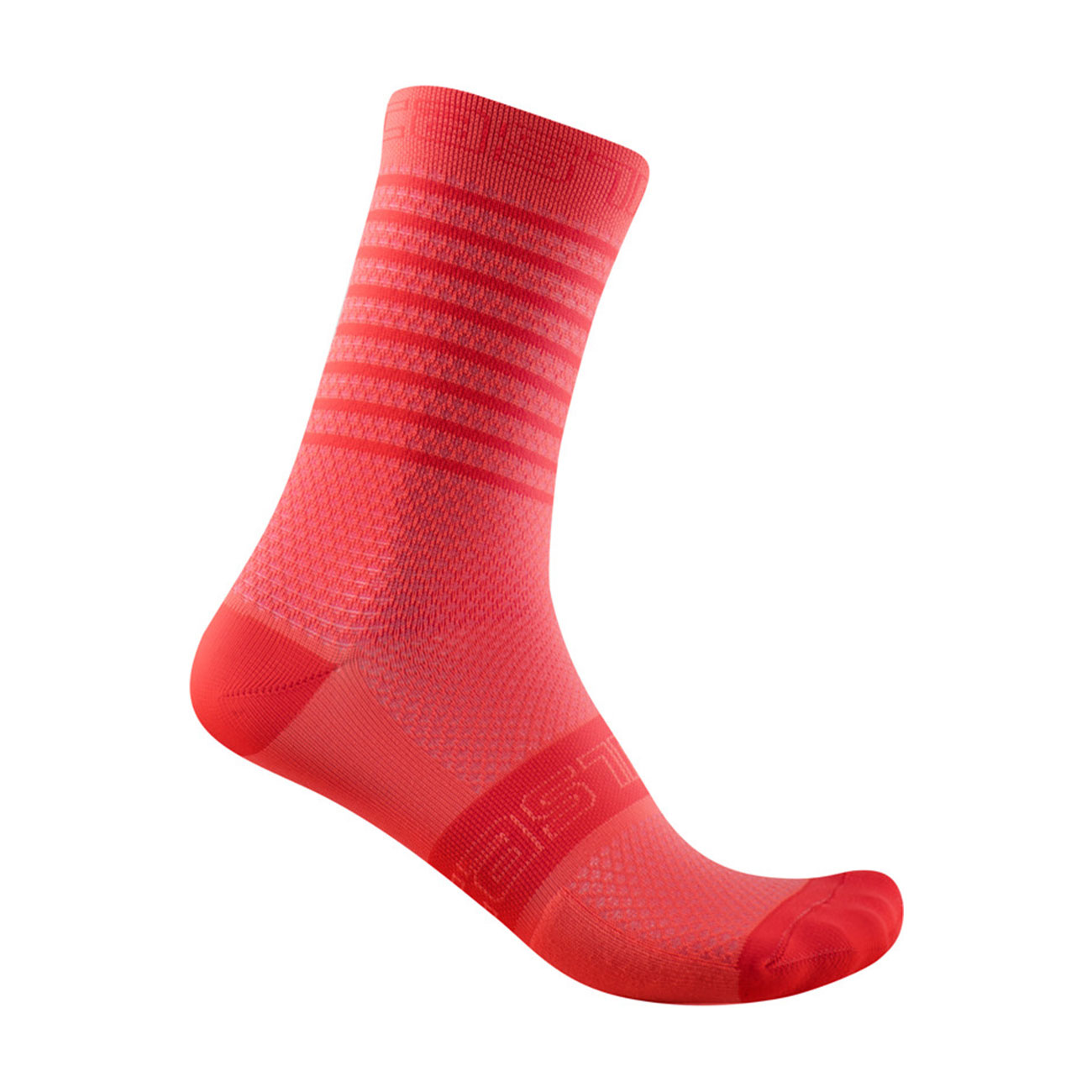 
                CASTELLI Cyklistické ponožky klasické - SUPERLEGGERA 12 LADY - růžová L-XL
            
