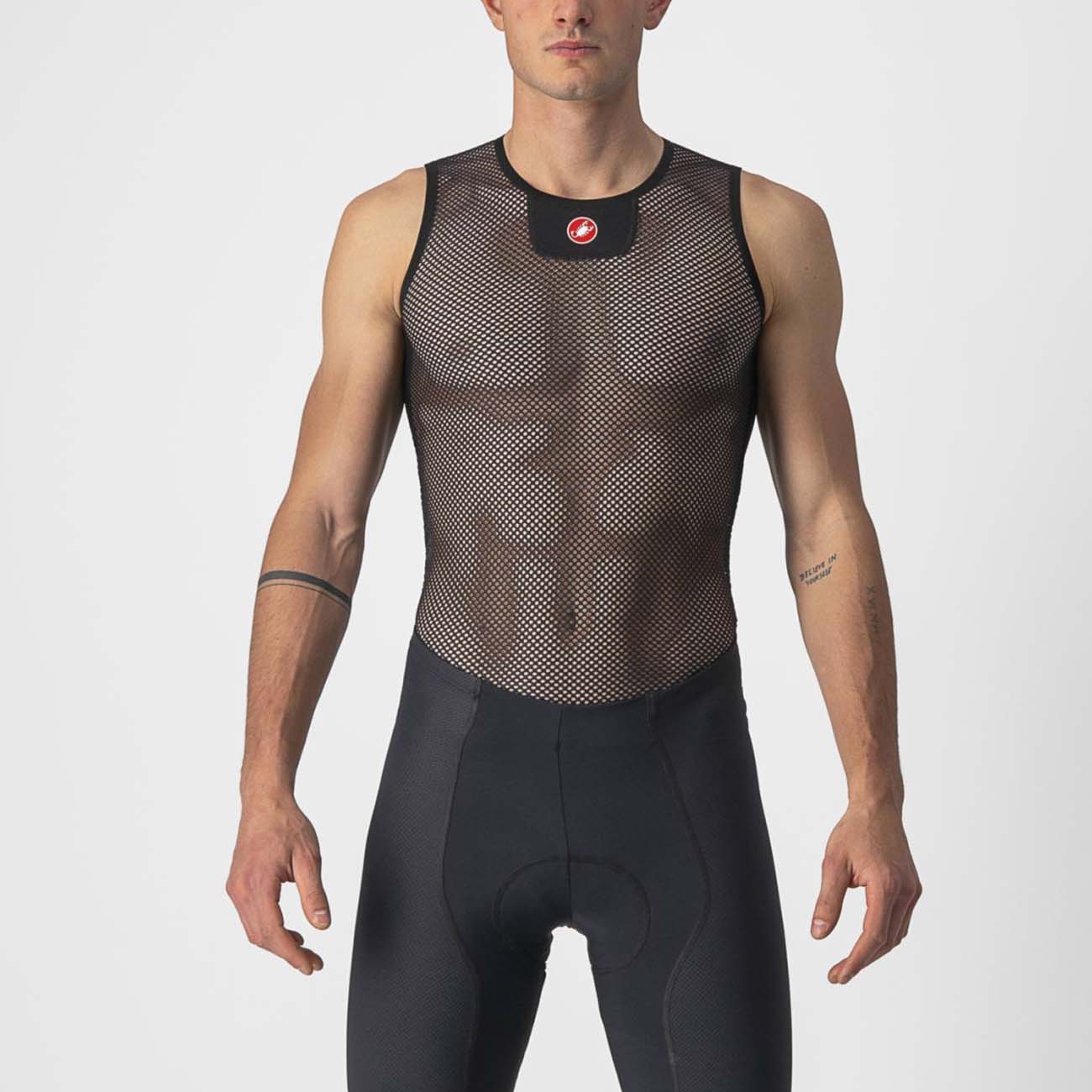 
                CASTELLI Cyklistické triko bez rukávů - CORE MESH 3 - černá L-XL
            