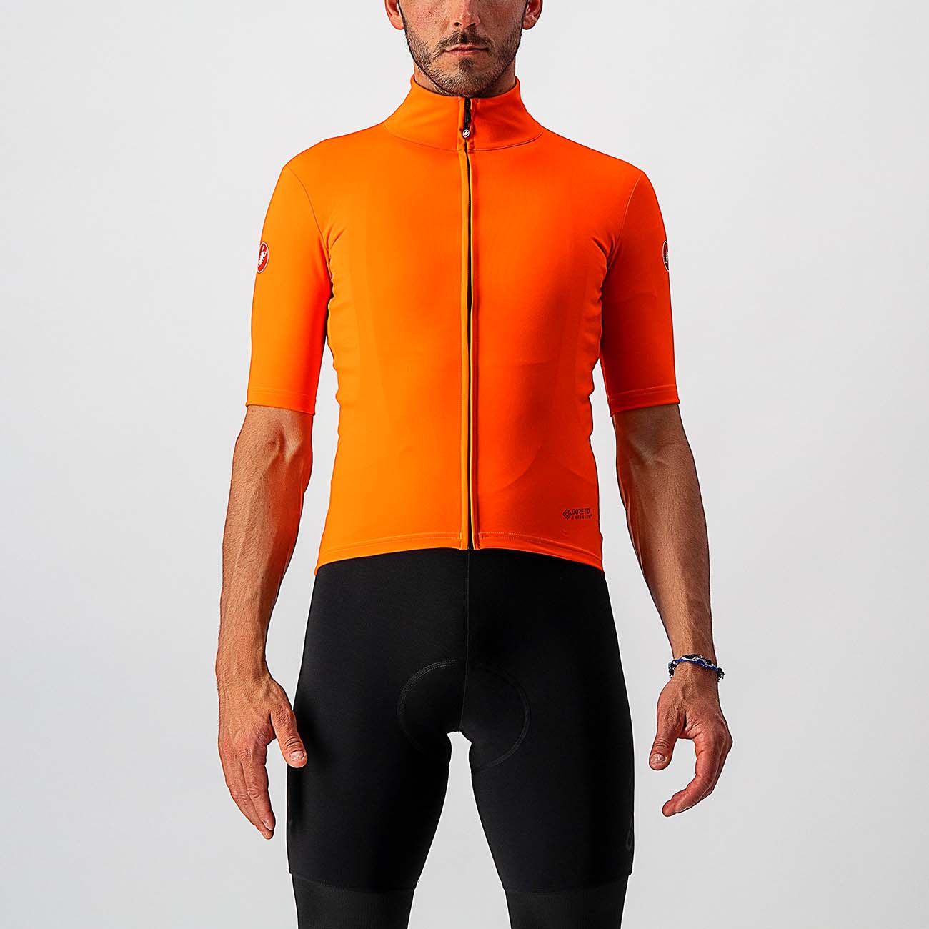 
                CASTELLI Cyklistický dres s krátkým rukávem - PERFETTO ROS - oranžová
            