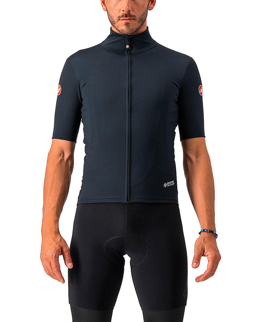
                CASTELLI Cyklistický dres s krátkým rukávem - PERFETTO ROS LIGHT - černá 3XL
            