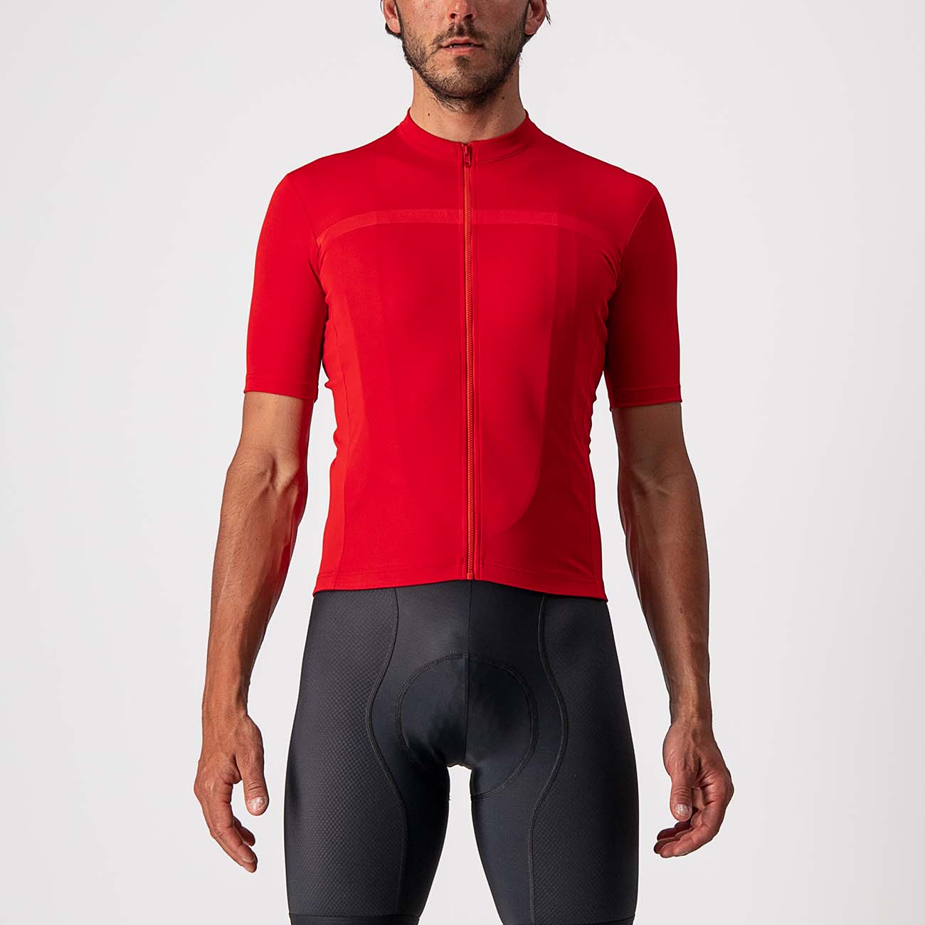 
                CASTELLI Cyklistický dres s krátkým rukávem - CLASSIFICA - červená 3XL
            