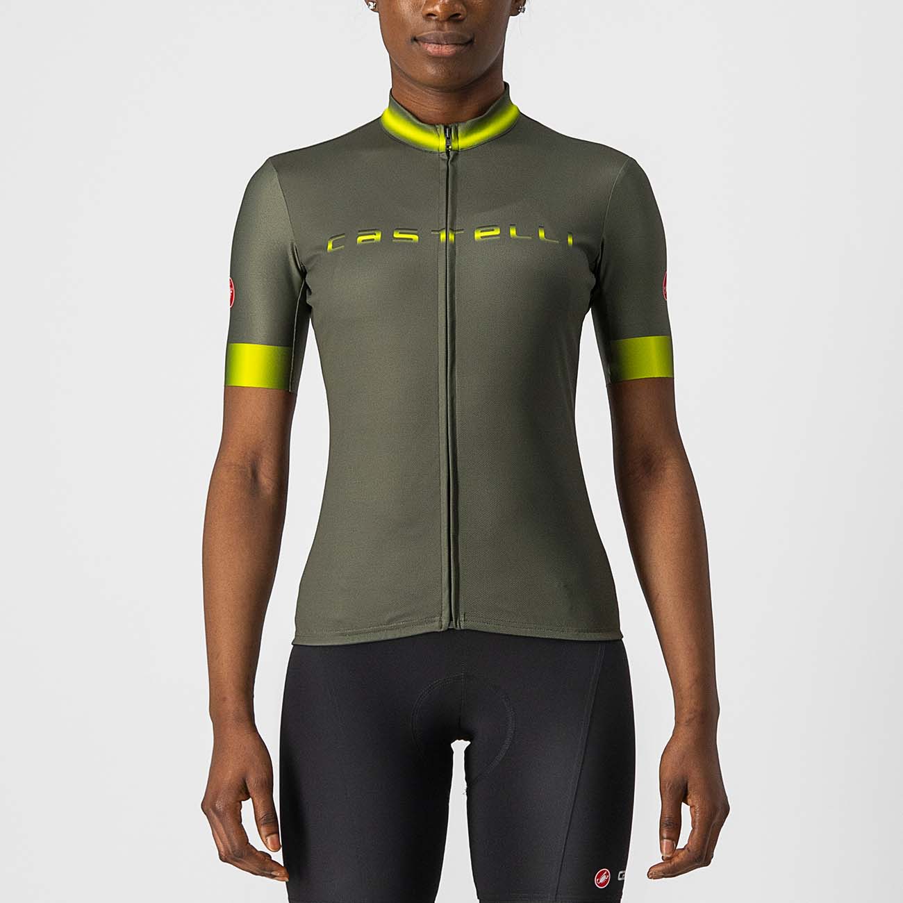 
                CASTELLI Cyklistický dres s krátkým rukávem - GRADIENT LADY - zelená
            