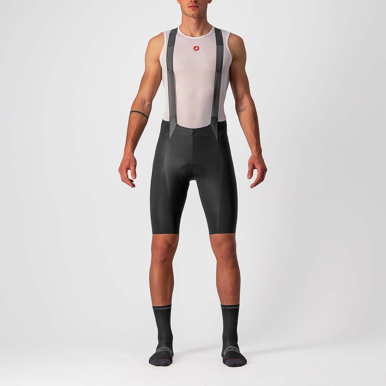 
                CASTELLI Cyklistické kalhoty krátké s laclem - FREE AERO RC - černá M
            