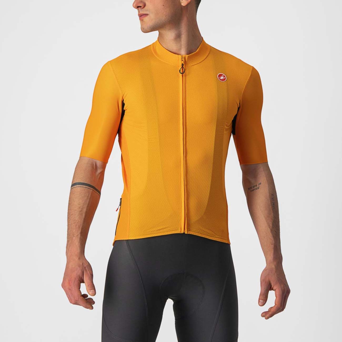 
                CASTELLI Cyklistický dres s krátkým rukávem - ENDURANCE ELITE - oranžová
            
