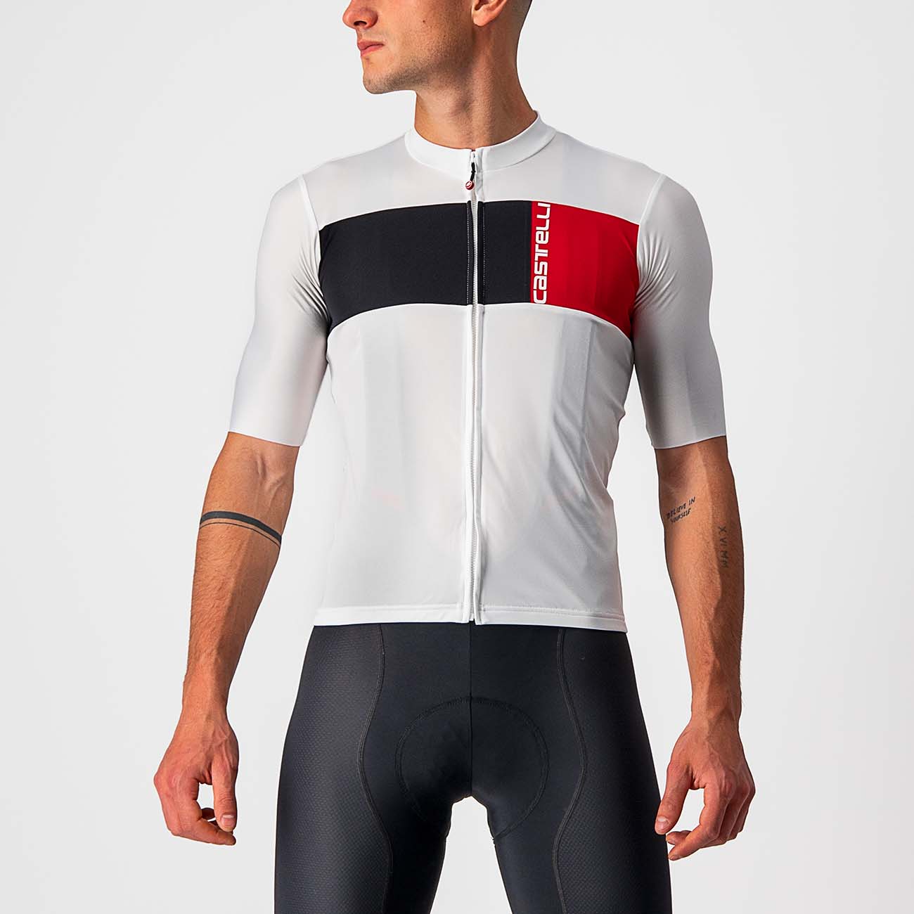 
                CASTELLI Cyklistický dres s krátkým rukávem - PROLOGO VII - šedá/černá/béžová 3XL
            