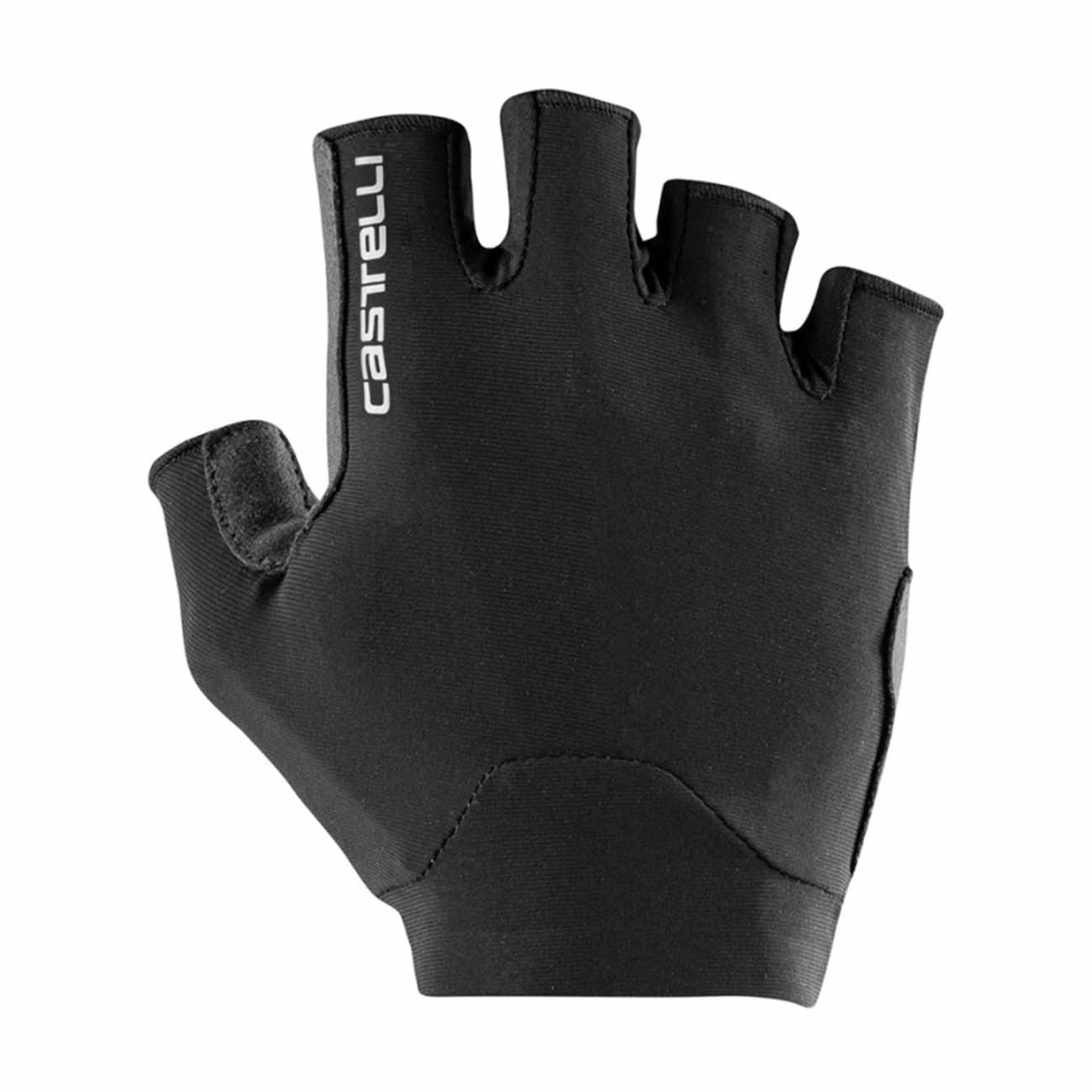 
                CASTELLI Cyklistické rukavice krátkoprsté - ENDURANCE - černá XS
            